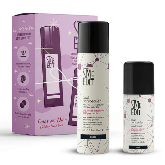 Style Edit Root Concealer Touch Up Spray Holiday Hair Duo